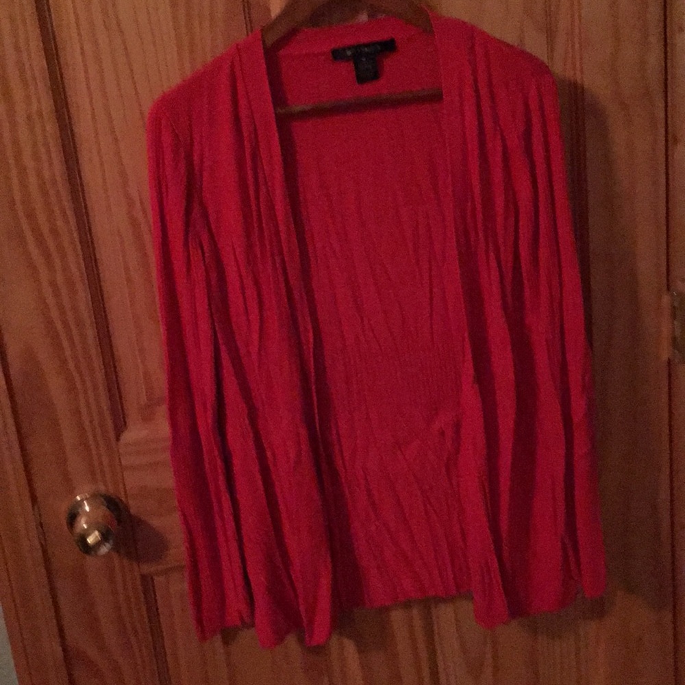 Coral red sweater!
